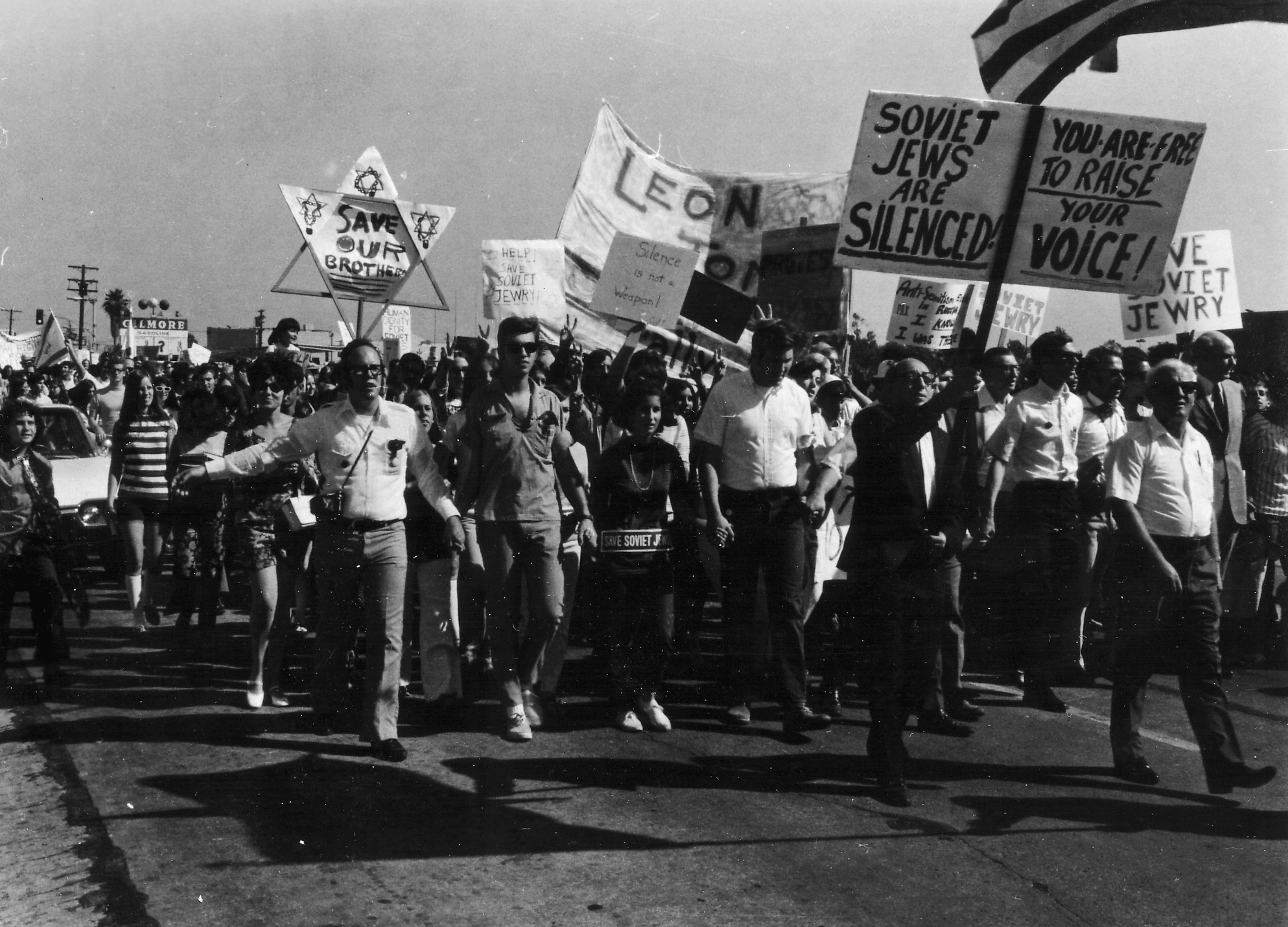 Марш в поддержку отказников в Лос-Анджелесе, 1969 г.